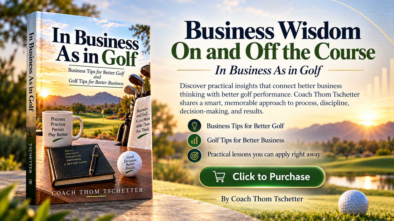 Coach Thom Tschetter In Business as in Golf book